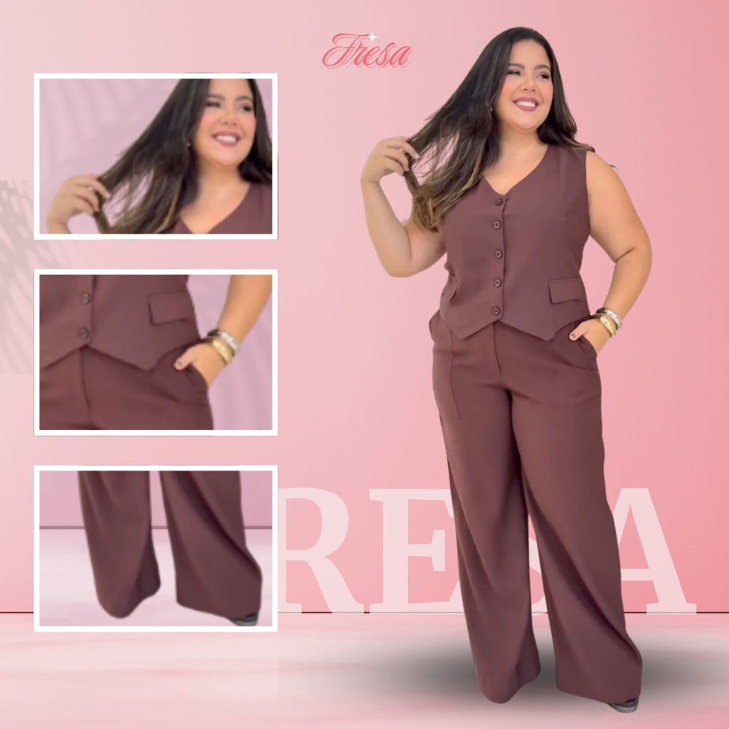 2X1 PALAZZO SASTRERO + CHALECO MOLDEADOR!