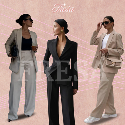 3x1 Palazo Sastrero MOLDEADOR + Blazer Sastrero + Remera