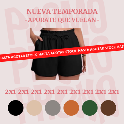 2X1 SHORT DE LINO ¡LLEVATE 2 AL PRECIO DE 1!